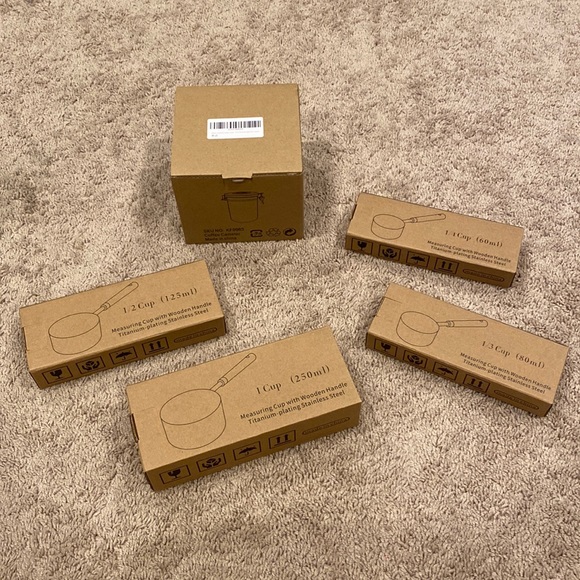 New! Rose Gold Measuring Cups and Coffee Canister - Picture 1 of 11